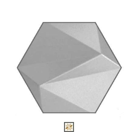 Modern 3D Look Gold Sparkl Wall Panel (0.52x0.45 ft | 38 mm)