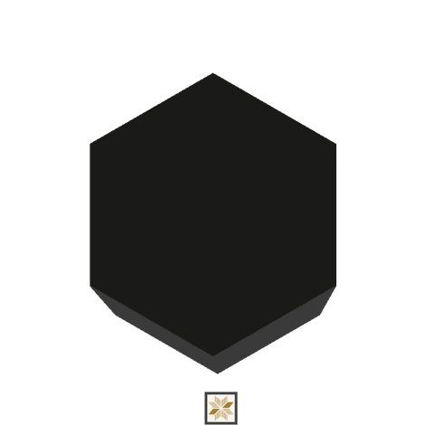 Modern 3D Look Black Rolls Wall Panel (0.52x0.45 ft | 45 mm)