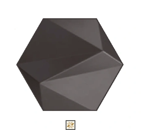 Modern 3D Look Smoke Sparkl Wall Panel (0.52x0.45 ft | 38 mm)