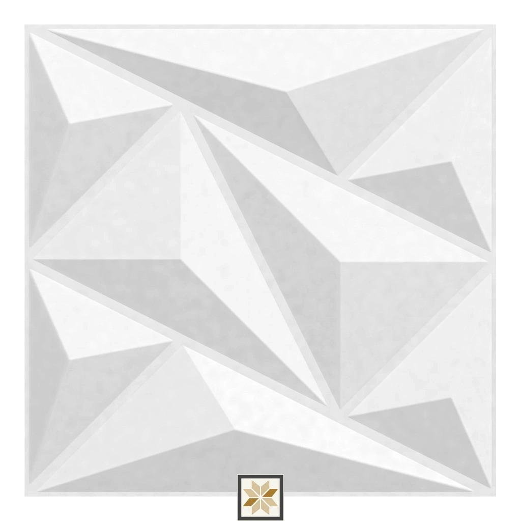 Modern Patterned Look Alps White Wall Panel (1.6x1.6 ft | 15 mm)