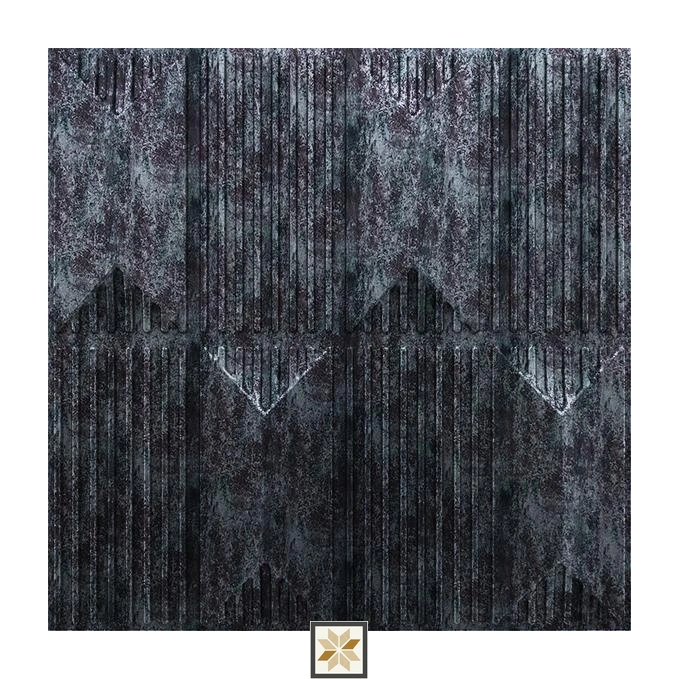 Modern Patterned Look Black Artisan Wall Panel (1.6x1.6 ft | 15 mm)