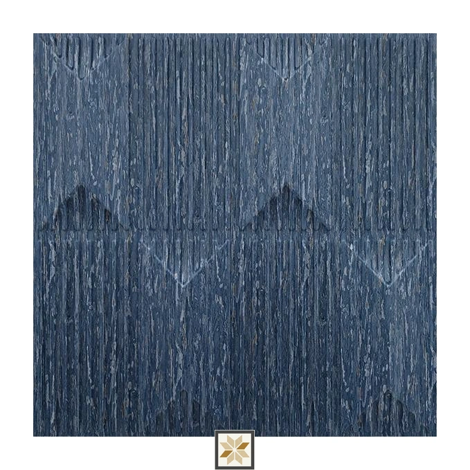 Modern Patterned Look Blue Artisan Wall Panel (1.6x1.6 ft | 15 mm)