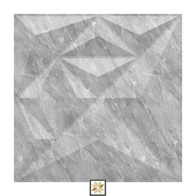 Modern Patterned Look White Diamond Wall Panel (1.6x1.6 ft | 15 mm)
