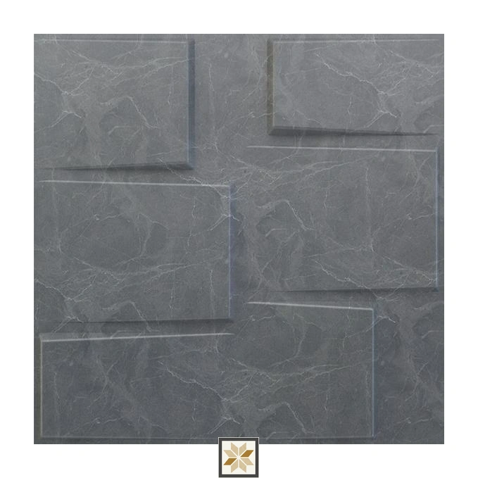Modern Patterned Look Grey Stream Wall Panel (1.6x1.6 ft | 15 mm)