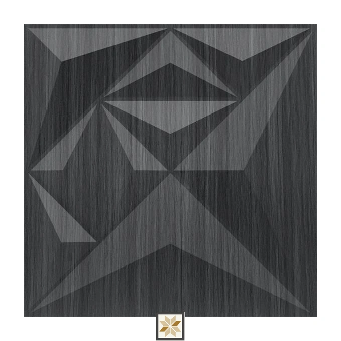 Modern Wood Look Grey Diamond Wall Panel (1.6x1.6 ft | 15 mm)