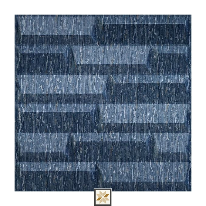 Modern Patterned Look Blue Vault Wall Panel (1.6x1.6 ft | 15 mm)
