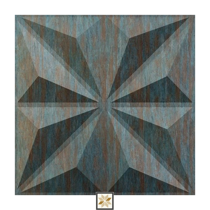 Modern Wood Look Black Crystal Wall Panel (1.6x1.6 ft | 15 mm)