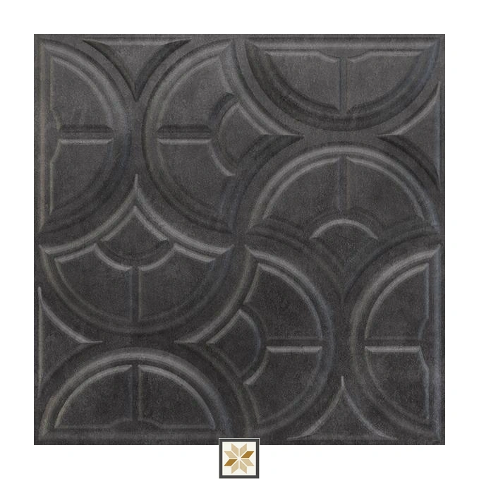 Modern Patterned Look Grey Luna Wall Panel (1.6x1.6 ft | 15 mm)