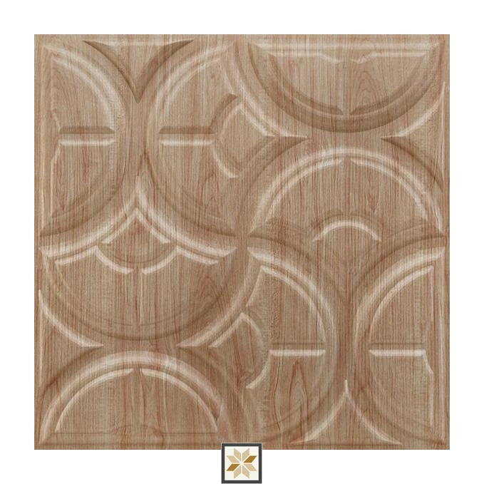 Modern Wood Look Beige Luna Wall Panel (1.6x1.6 ft | 15 mm)