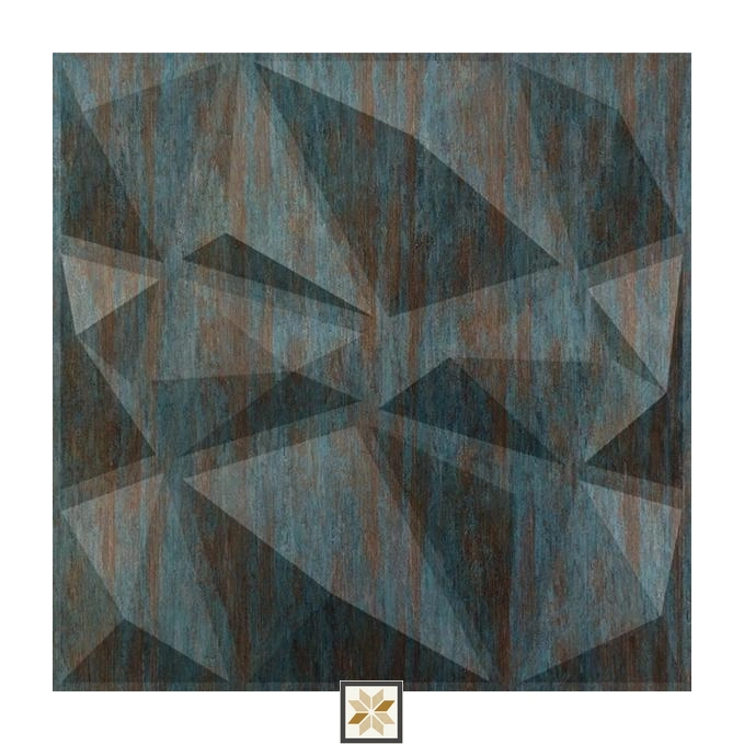 Modern Wood Look Black Stone Wall Panel (1.6x1.6 ft | 15 mm)