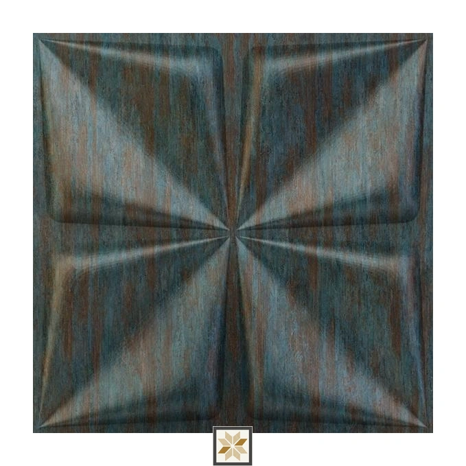 Modern Wood Look Black Bloom Wall Panel (1.6x1.6 ft | 15 mm)