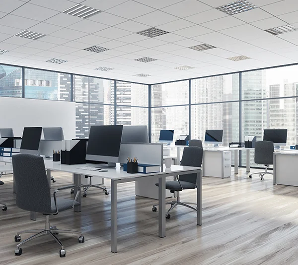 Grid Ceiling moisture-resistant tiles