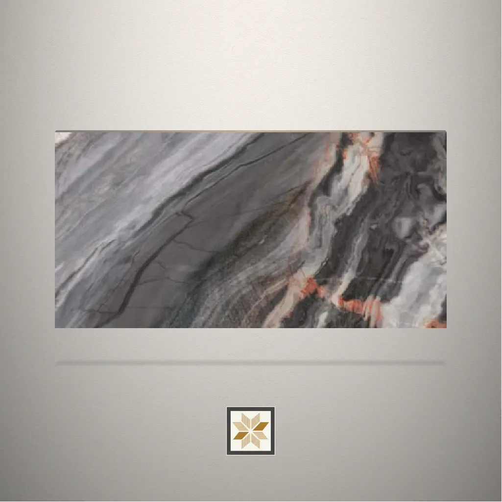 High Gloss Marble Black Laminate (8x4 feet,1 mm): LM-10032