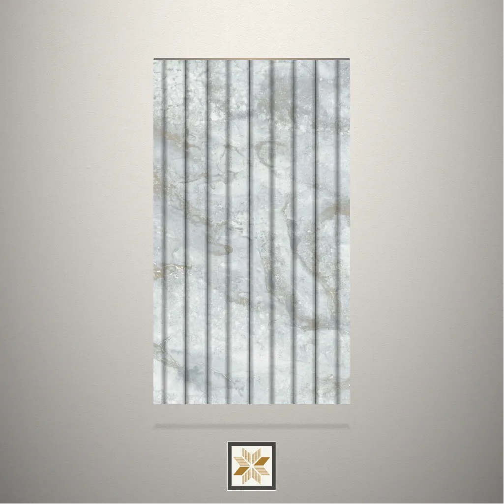 Textured Fluted Grey Laminate (8x4 feet,1 mm): LM-10109