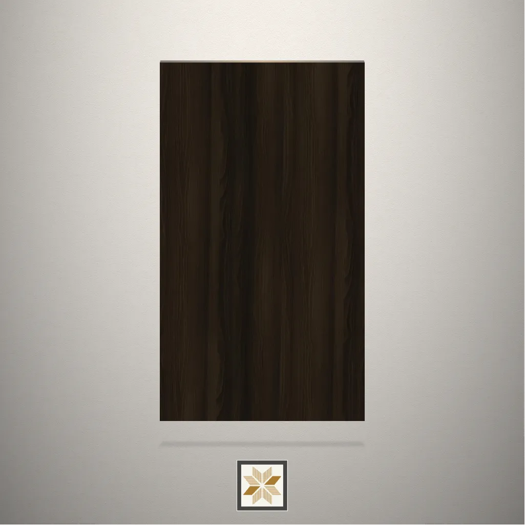 Suede Dark Walnut Wooden Brown Laminate (8x4 feet,1 mm): LM-10409