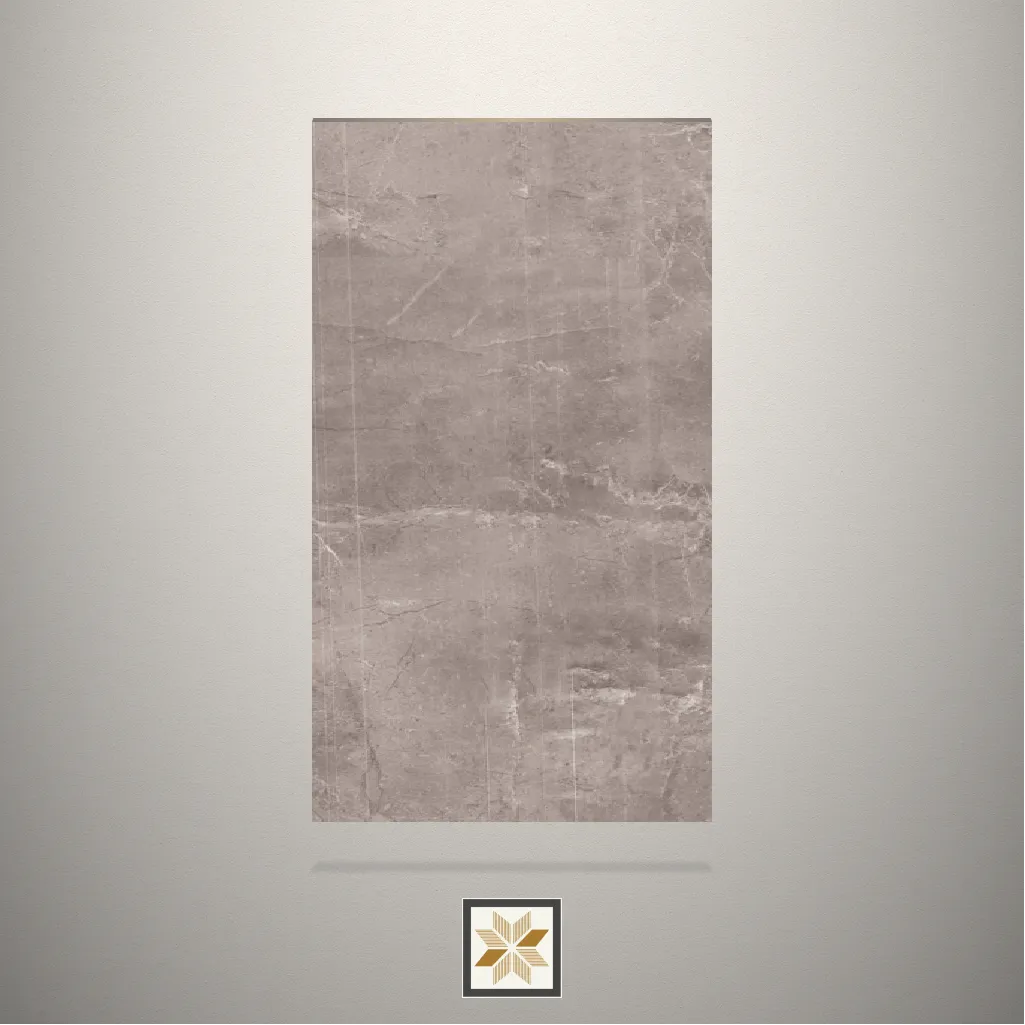 High Gloss Brown Marble Marble Brown Laminate (8x4 feet,1 mm): LM-14354-B