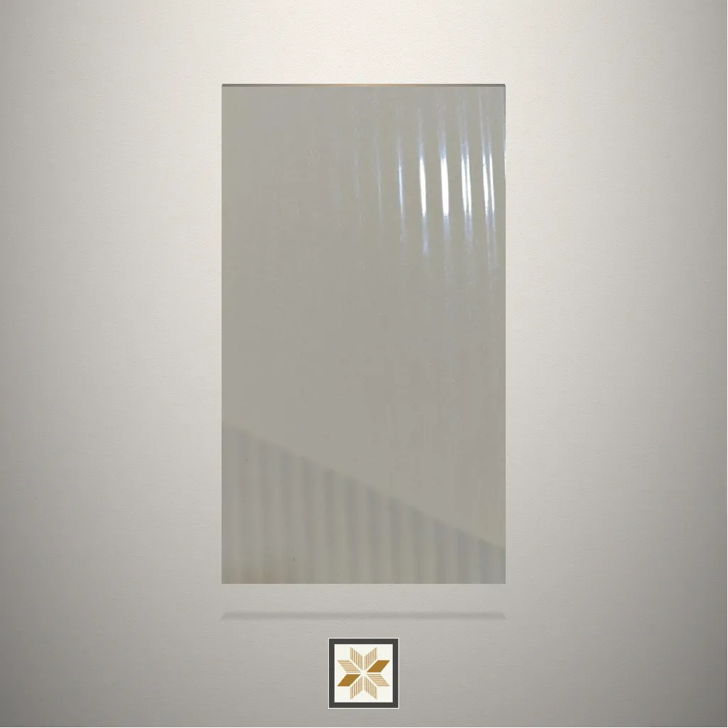 Mystic Moonlight Fluted White Laminate (8x4 feet,1 mm): LM-10898