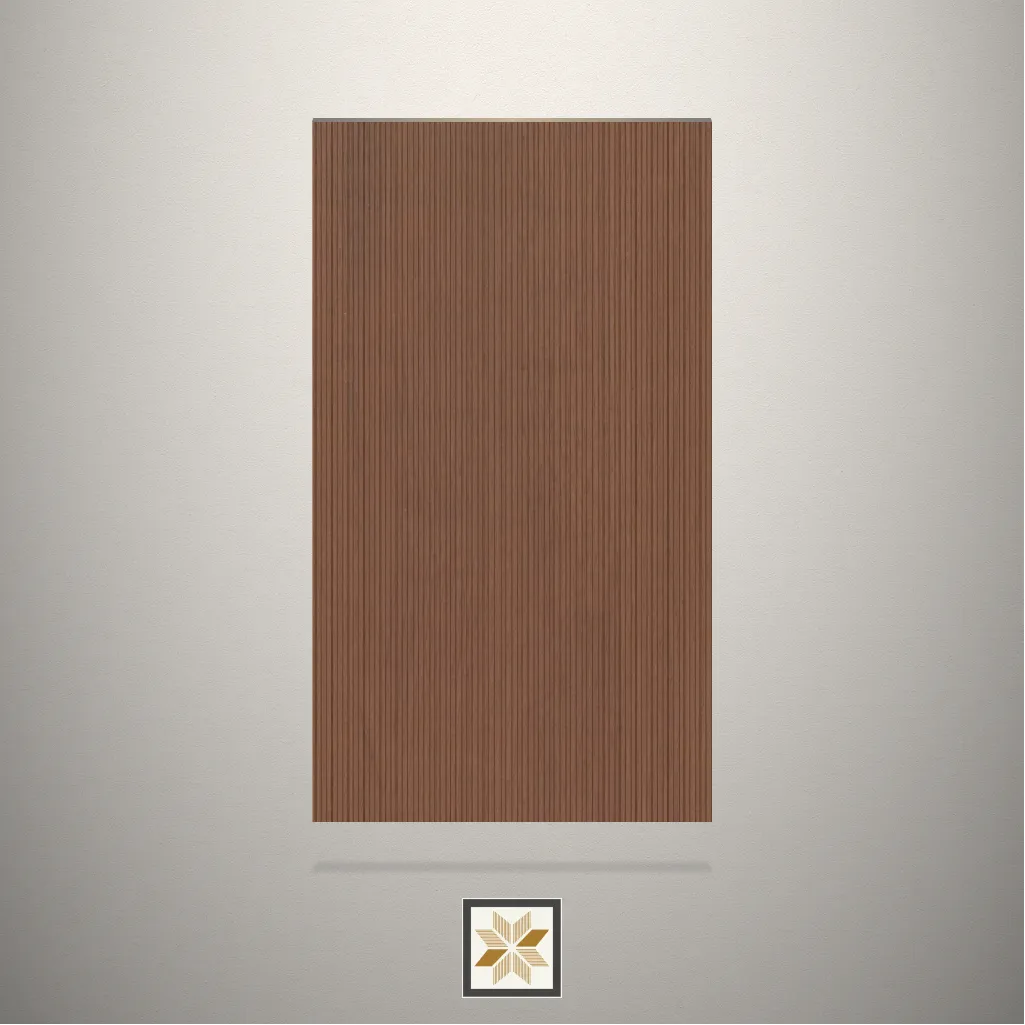 Textured Redian Fluted Brown Laminate (8x4 feet,1 mm): LM-10933