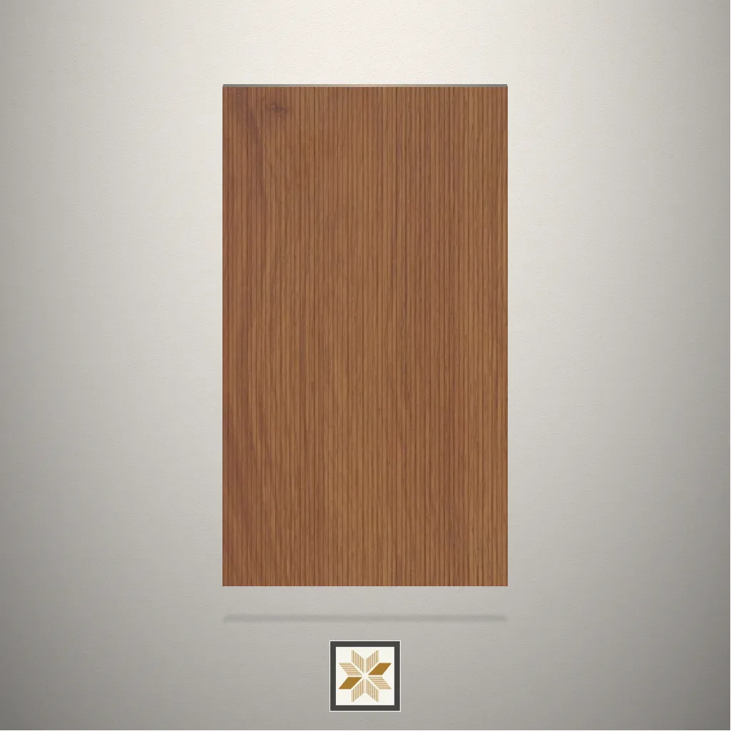 Textured Cyprus Fluted Brown Laminate (8x4 feet,1 mm): LM-10937