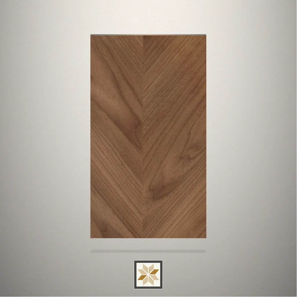 Textured V Wood Wooden Brown Laminate (8x4 feet,1 mm): LM-10979