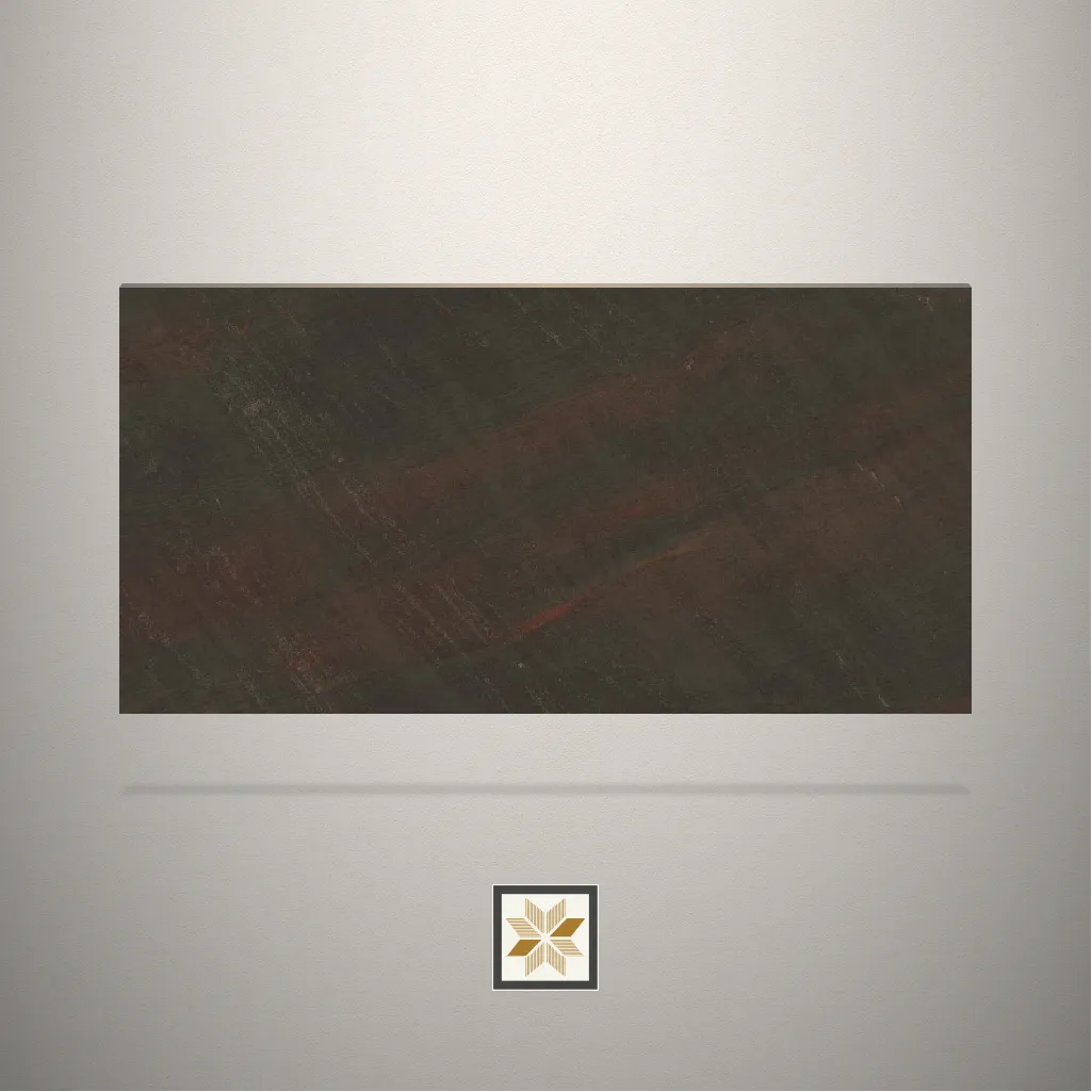 Textured Darkened Rock Marble Brown Laminate (8x4 feet,1 mm): LM-11016