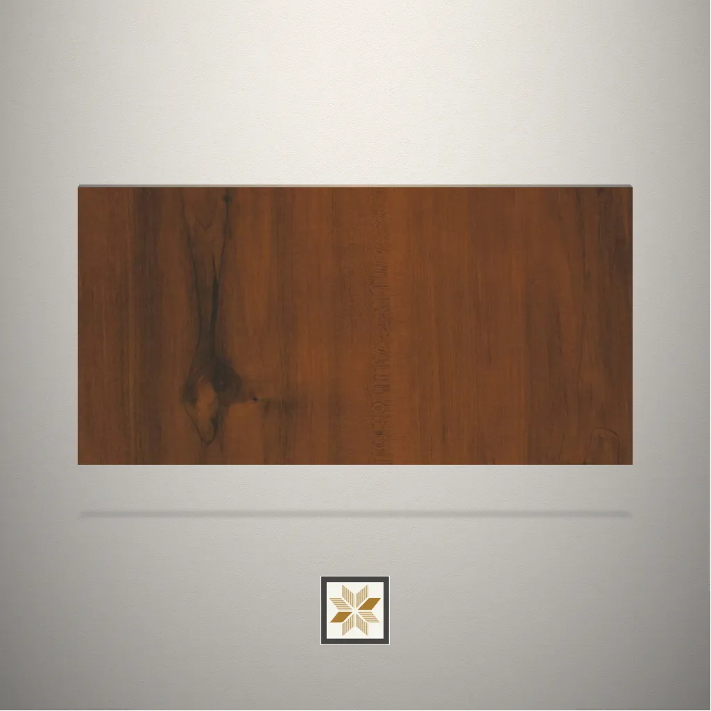 High Gloss Rusted Maple Wooden Brown Laminate (8x4 feet,1 mm): LM-11069