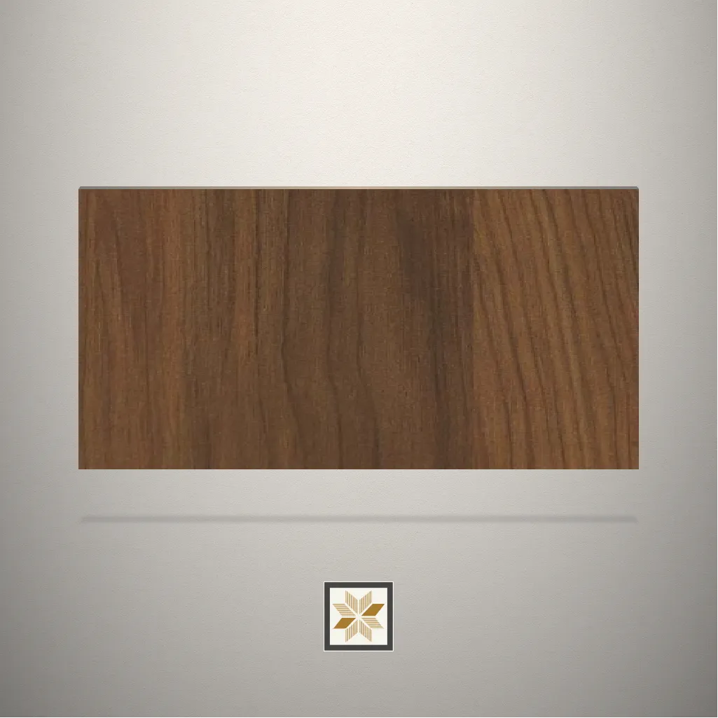 High Gloss Manchurian Walnut Wooden Brown Laminate (8x4 feet,1 mm): LM-11071