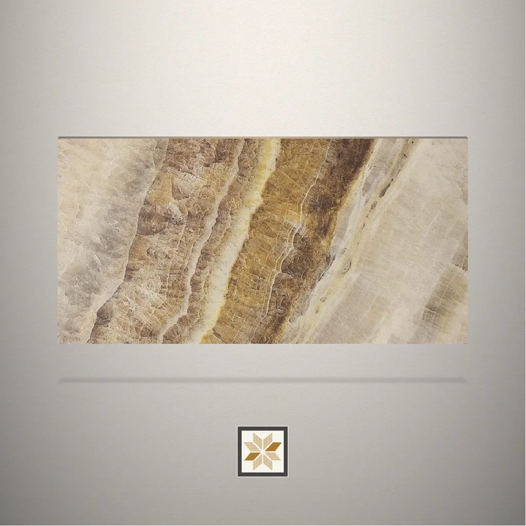 Textured Stone Brown Laminate (8x4 feet,1 mm): LM-11969