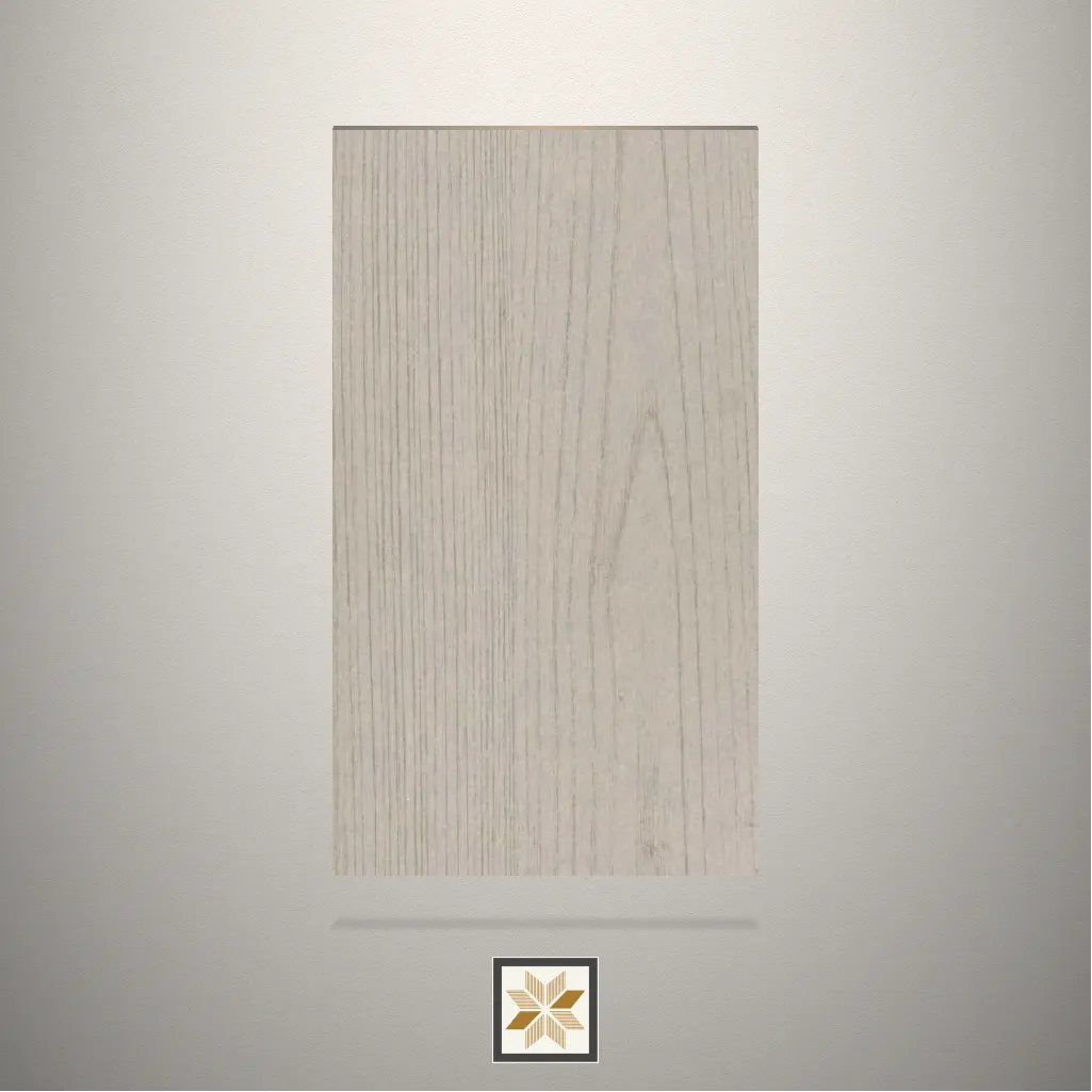 PU(Polyurethane) Whitepo Glow Wooden Grey Laminate (8x4 feet,1 mm): LM-11990