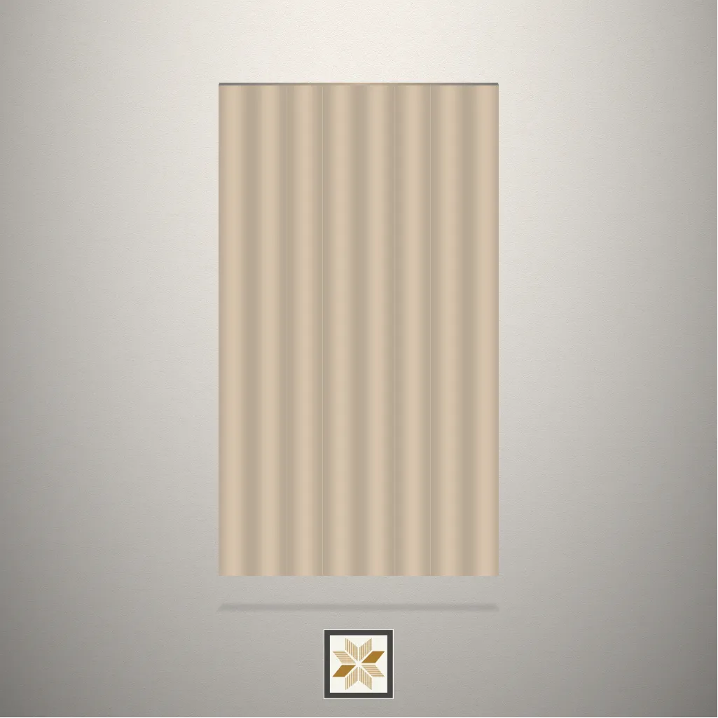 Textured Urban Bamboo Fluted Beige Laminate (8x4 feet,1 mm): LM-12006