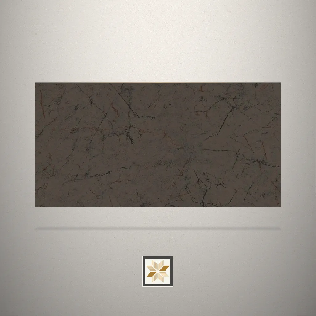 Textured Stone Brown Laminate (8x4 feet,1 mm): LM-12027