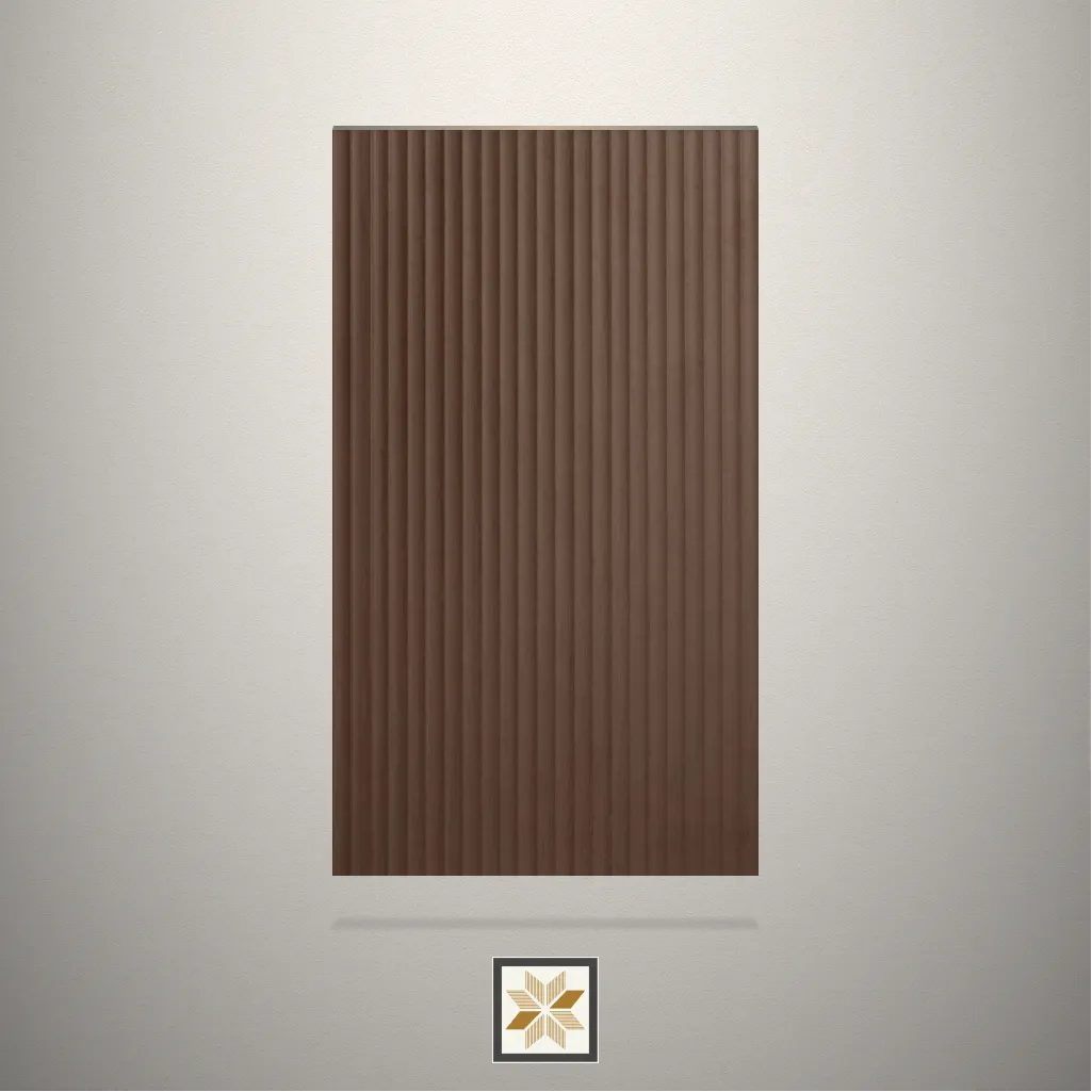Fluted Brown Laminate (8x4 feet,1 mm): LM-12056