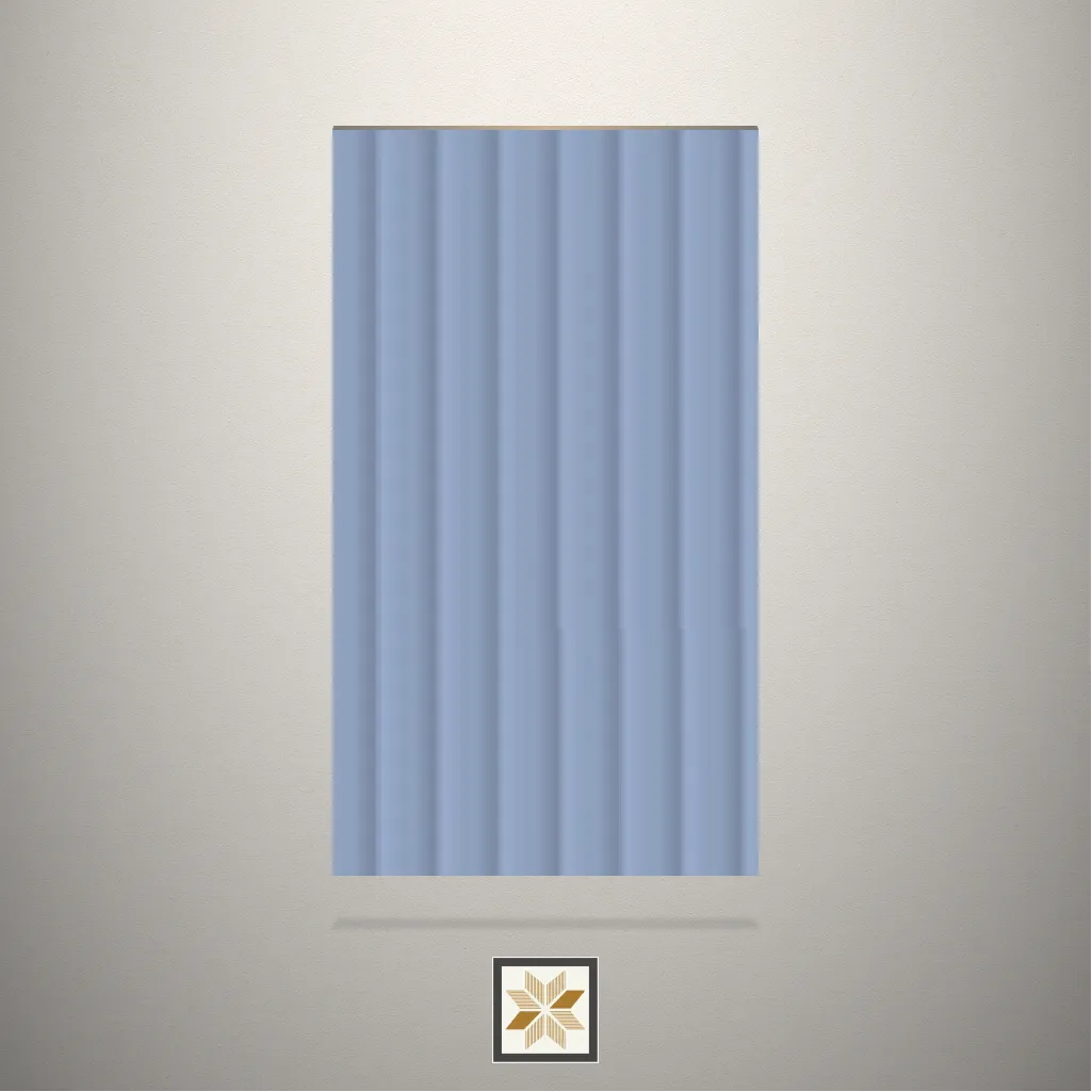 Hershey Grey Fluted Grey Laminate (8x4 feet,1 mm): LM-12756