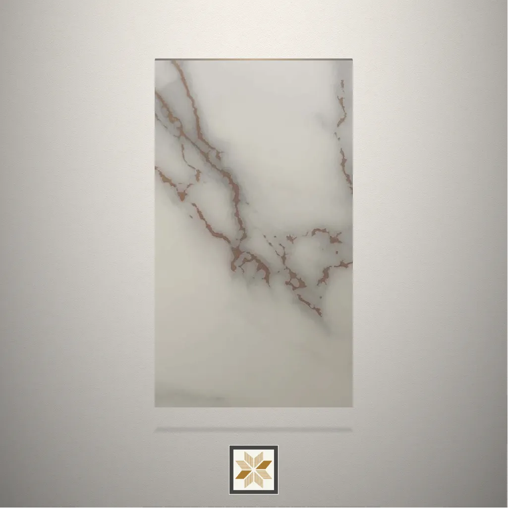 High Gloss Marble Beige Laminate (8x4 feet,1.5 mm): LM-12758