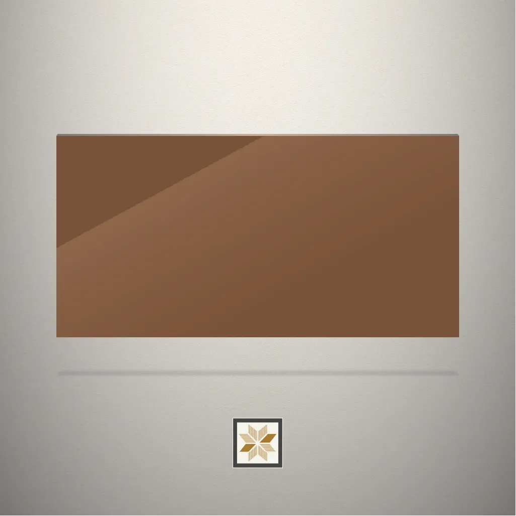 High Gloss Copper Mirror/Glass Brown Laminate (8x4 feet,1.5 mm): LM-12782