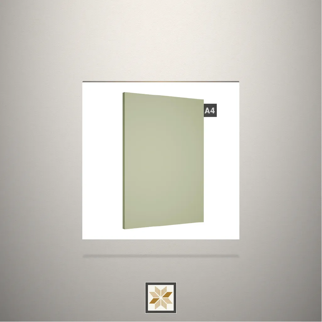 High Gloss Solid Color Green Laminate (8x4 feet,1.5 mm): LM-12825