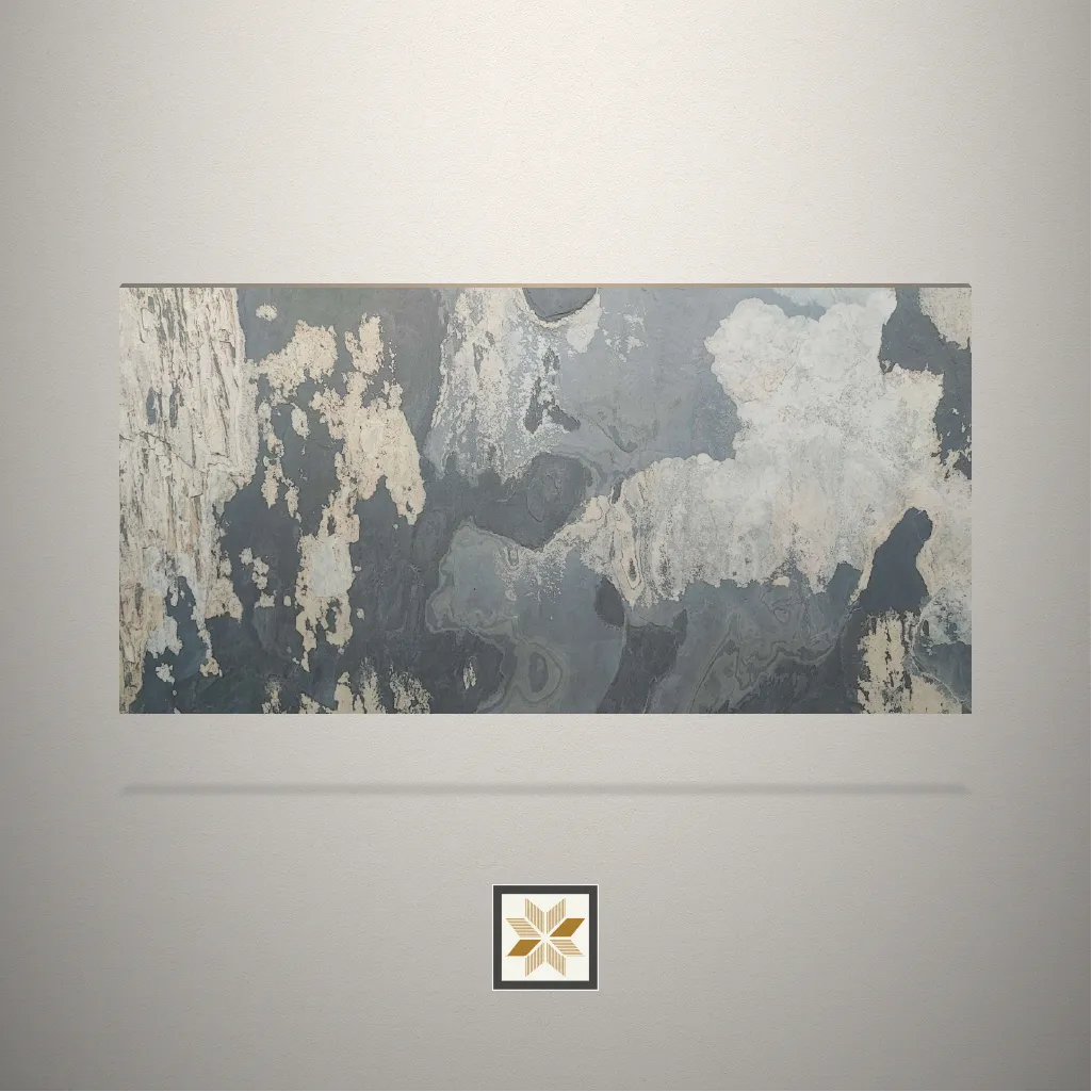 Textured Stone Beige Laminate (10x4 feet,2 mm): LM-12858-B