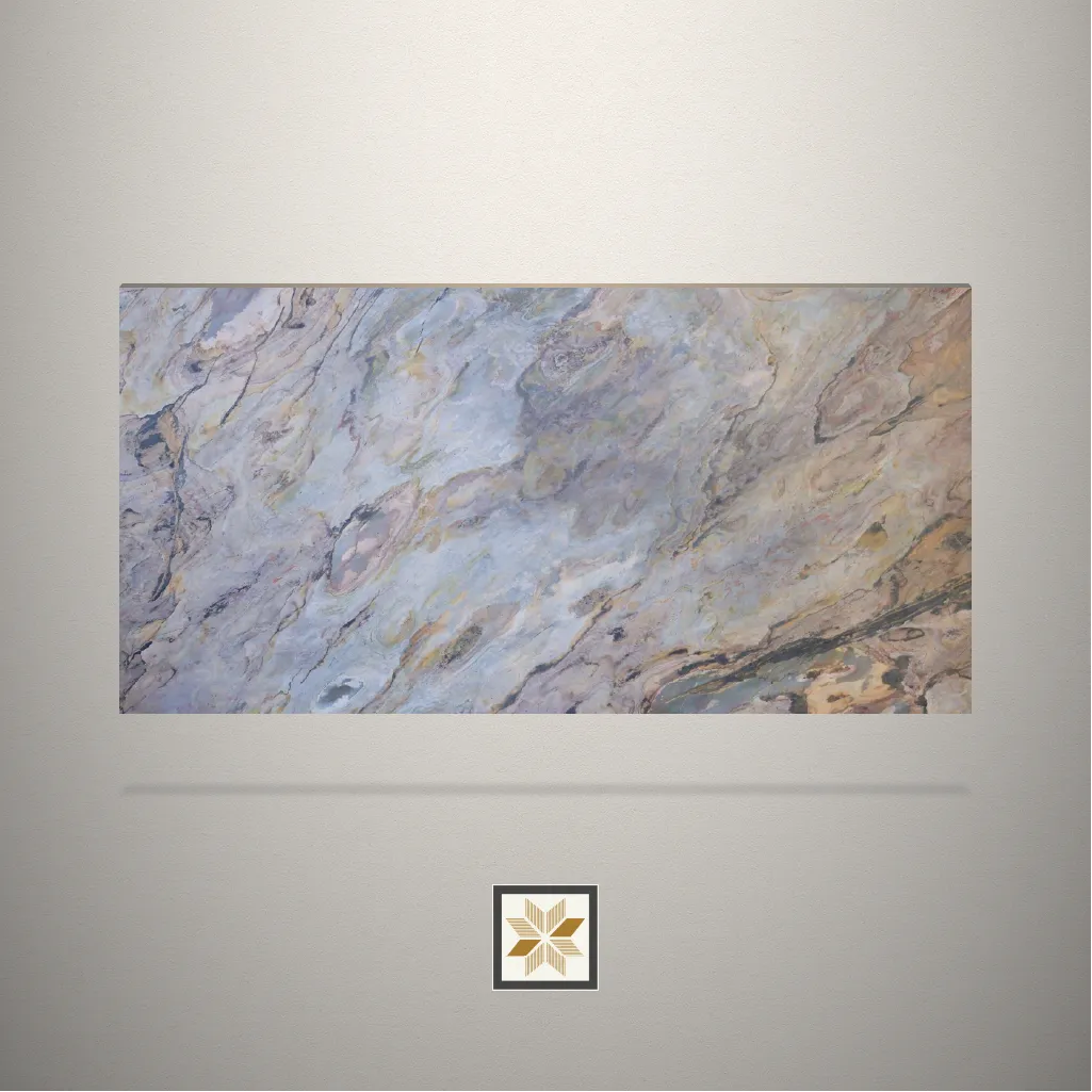 Textured Stone Brown Laminate (10x4 feet,2 mm): LM-12864-B