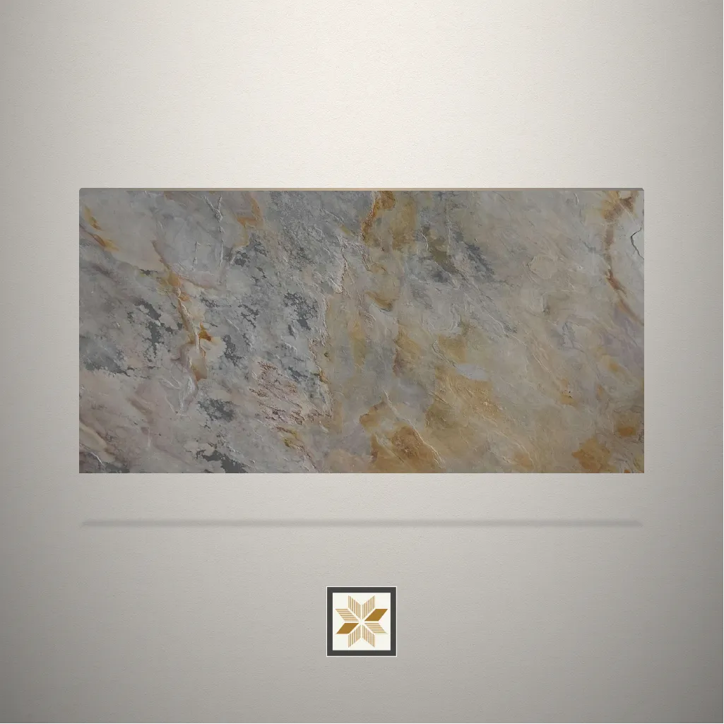 Textured Stone Brown Laminate (8x4 feet,2 mm): LM-12889-C