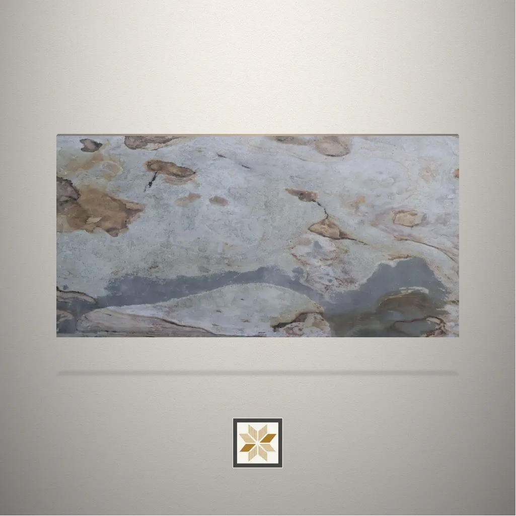 Textured Stone Brown Laminate (10x4 feet,2 mm): LM-12900-B