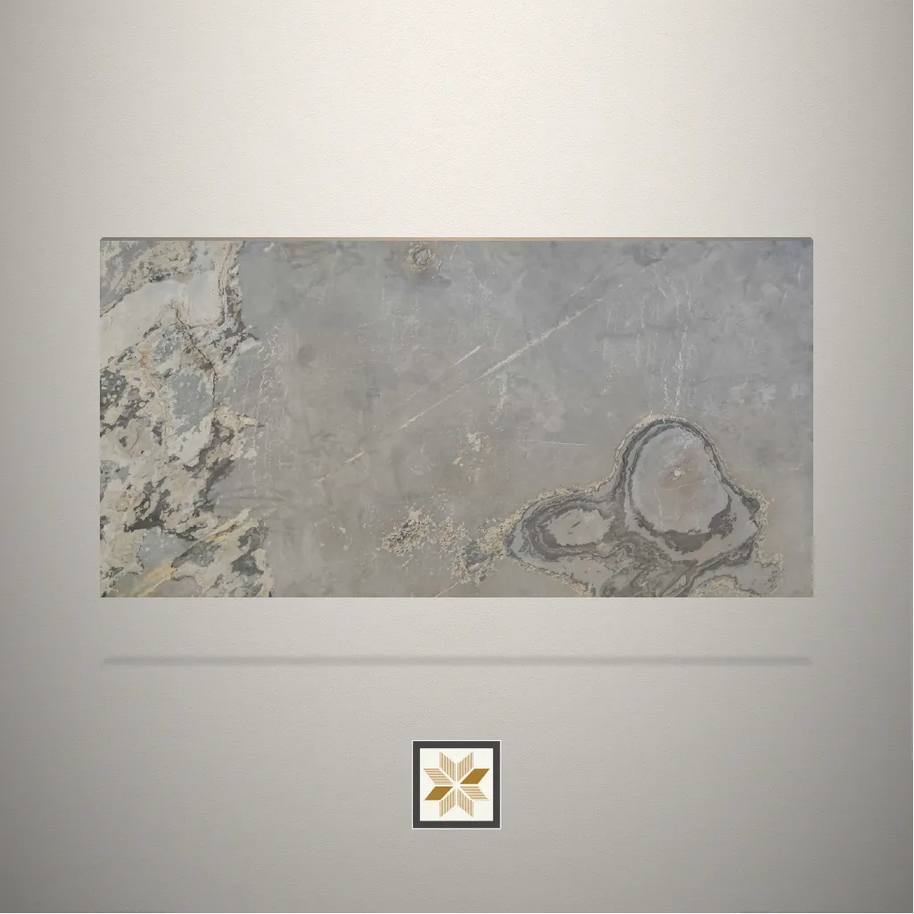 Textured Stone Grey Laminate (8x4 feet,2 mm): LM-12907-C