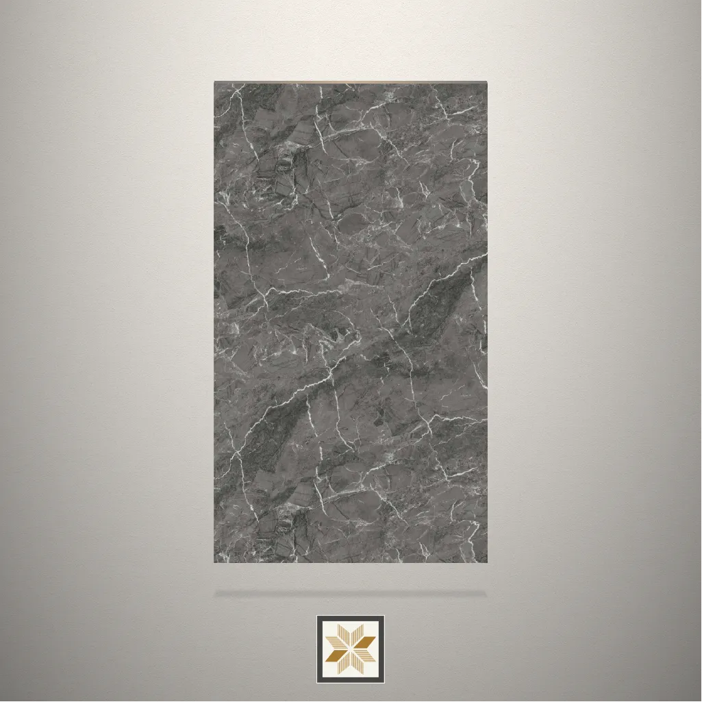Gloss William Grey Marble Marble Grey Laminate (8x4 feet,1 mm): LM-13048