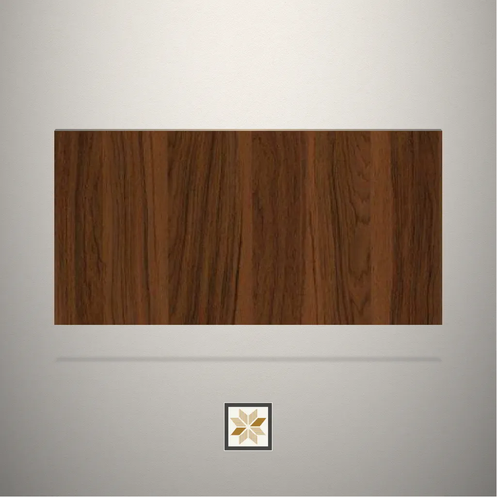 Gloss Wattle Juglans Wooden Brown Laminate (8x4 feet,1 mm): LM-13114
