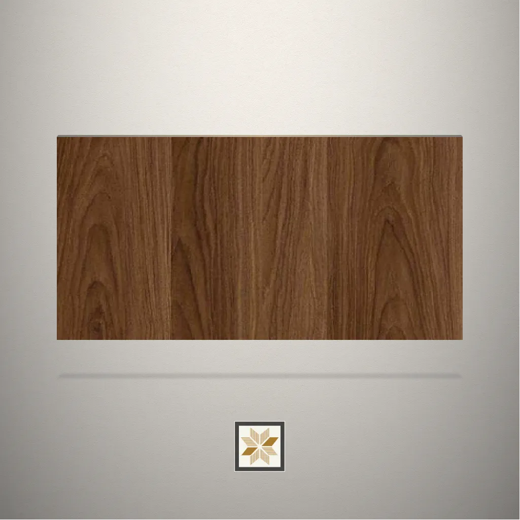 Gloss UV+ Raw Walnut Wooden Brown Laminate (8x4 feet,1 mm): LM-13187