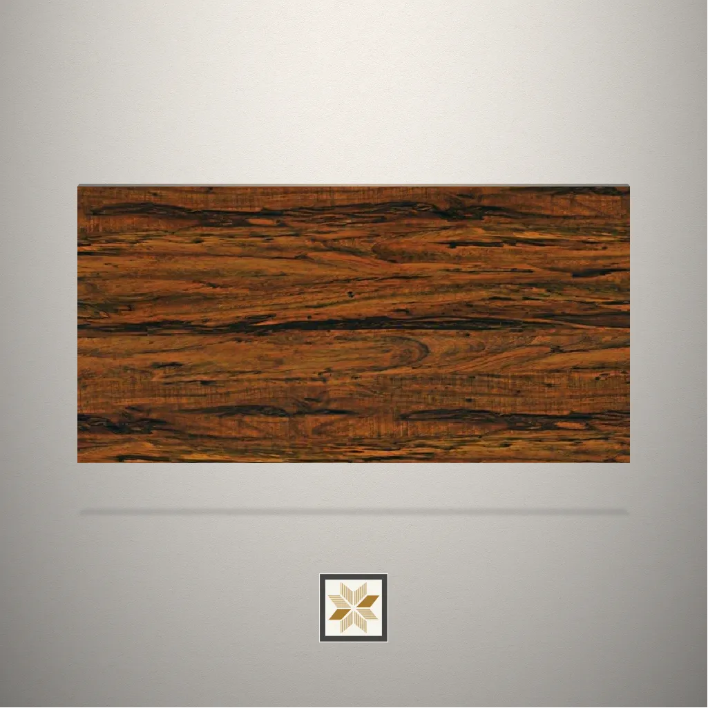 Textured Tropical Wood Wooden Brown Laminate (8x4 feet,1 mm): LM-13211