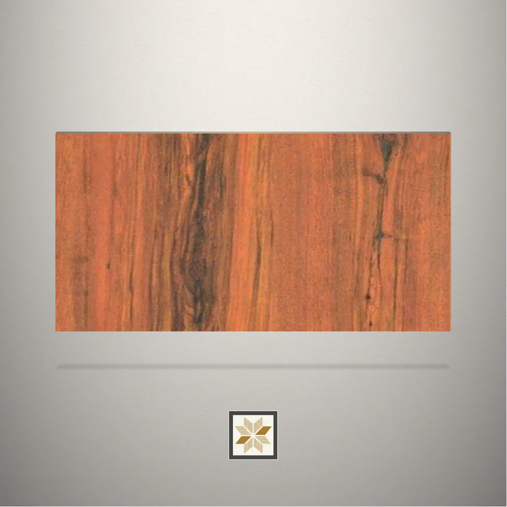 Suede Caen Chestnut Wooden Brown Laminate (8x4 feet,1 mm): LM-13228