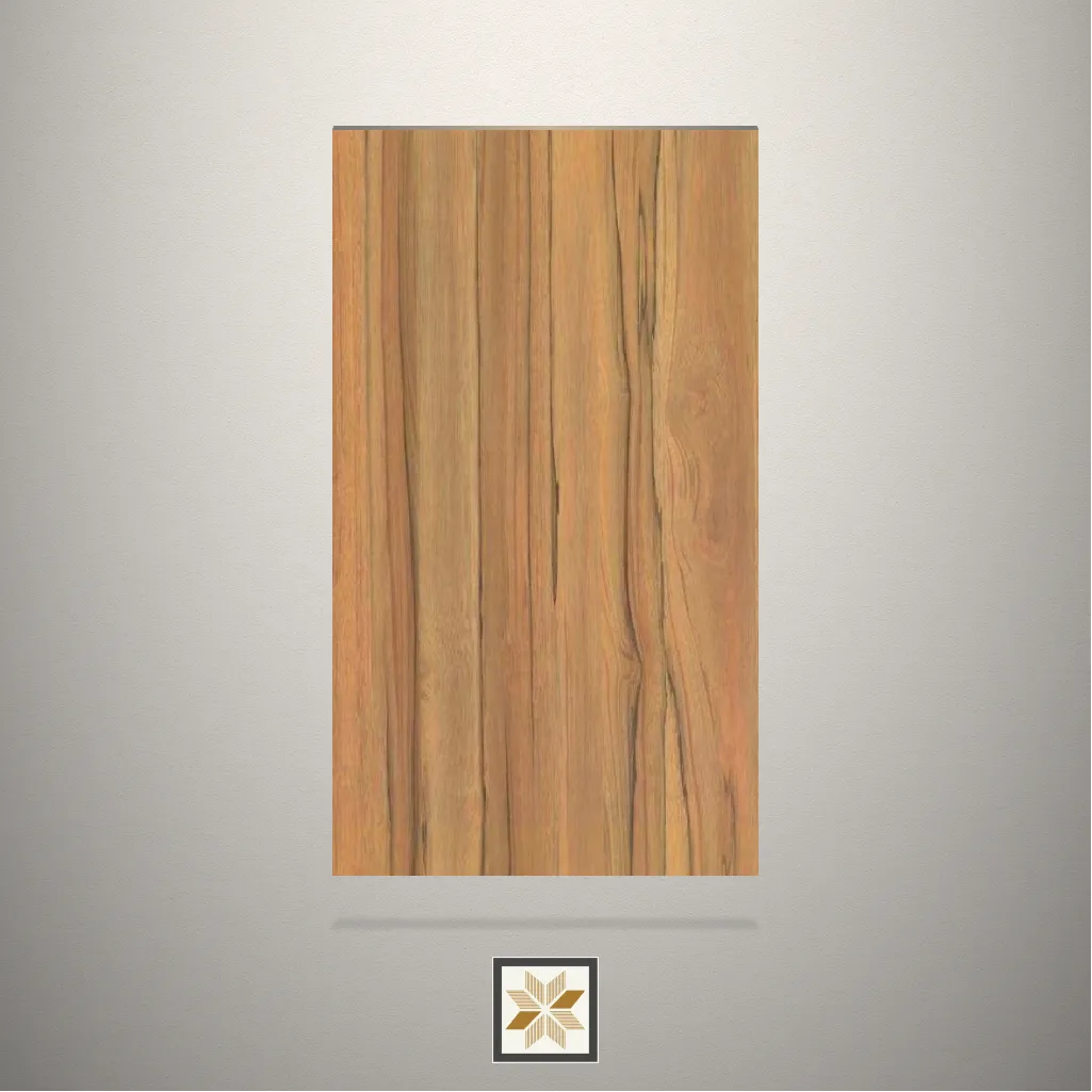 Suede Apple Wood Uk Wooden Brown Laminate (8x4 feet,1 mm): LM-13237