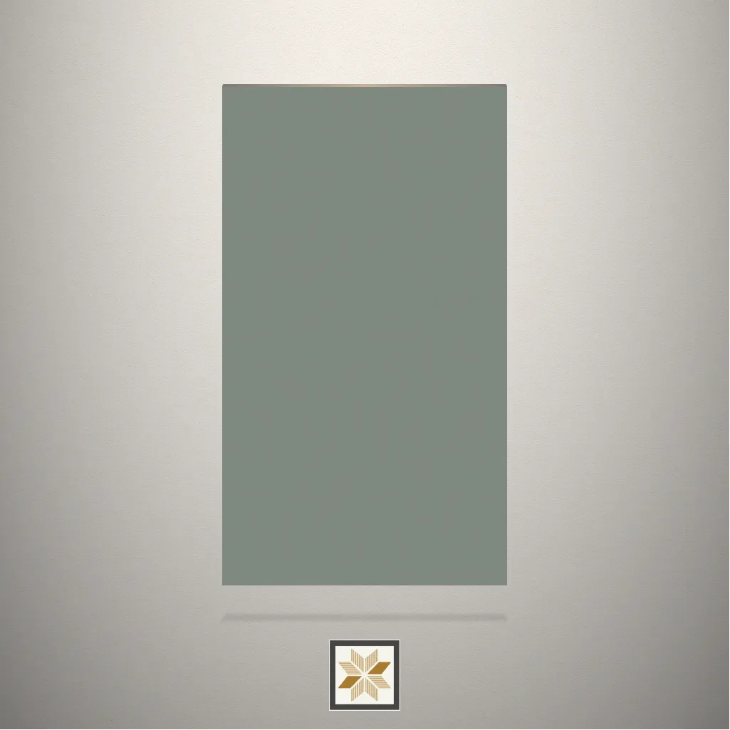 Gloss UV+ Fossile Green Solid Color Grey Laminate (8x4 feet,1 mm): LM-13259