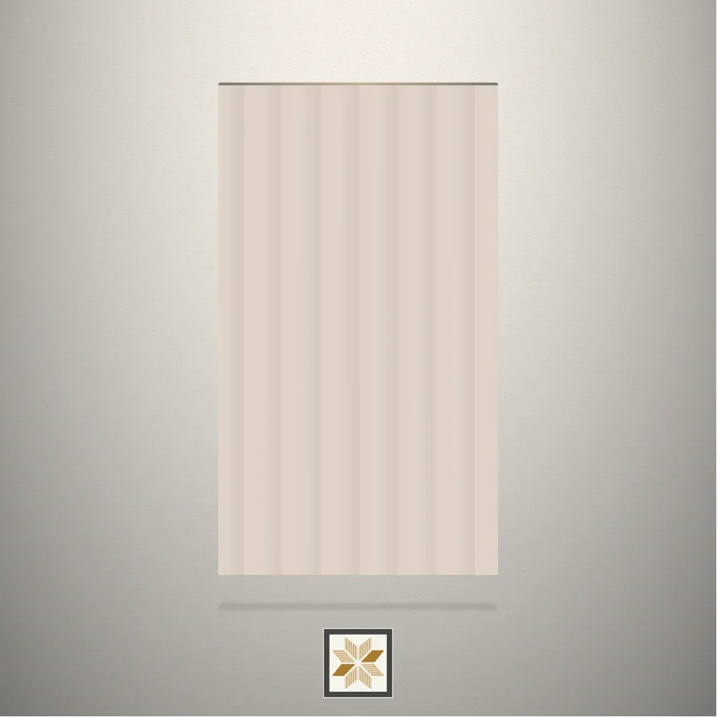 Gloss Fluted Beige Laminate (8x4 feet,2.5 mm): LM-13486-C