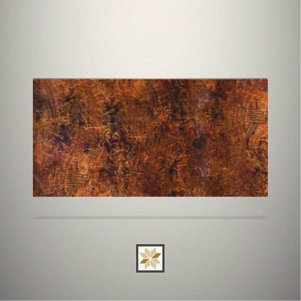 High Gloss Wooden Brown Laminate (8x4 feet,1.5 mm): LM-13296